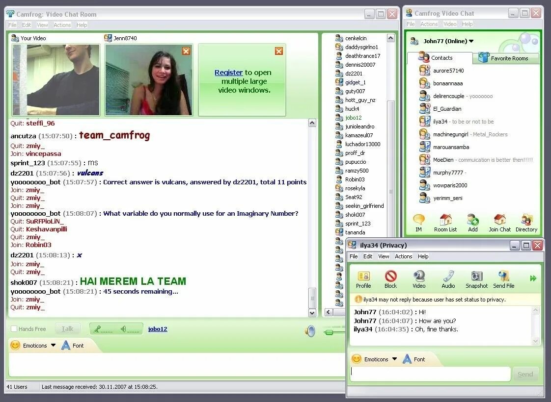 Chat viewer