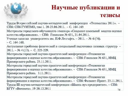 Оформление тезисов конференции