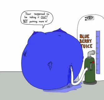 blueberry girl, blueberry inflation, body inflation, hose in pussy, immobil...