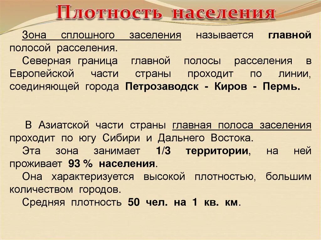 Зоны расселения населения. Зона сплошного заселения это. Основной полосы расселения. Северная граница главной полосы расселения России. Пределы полосы расселения.