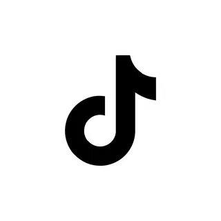 Black Tiktok logo vector, Tiktok symbol, Tiktok icon free vector.