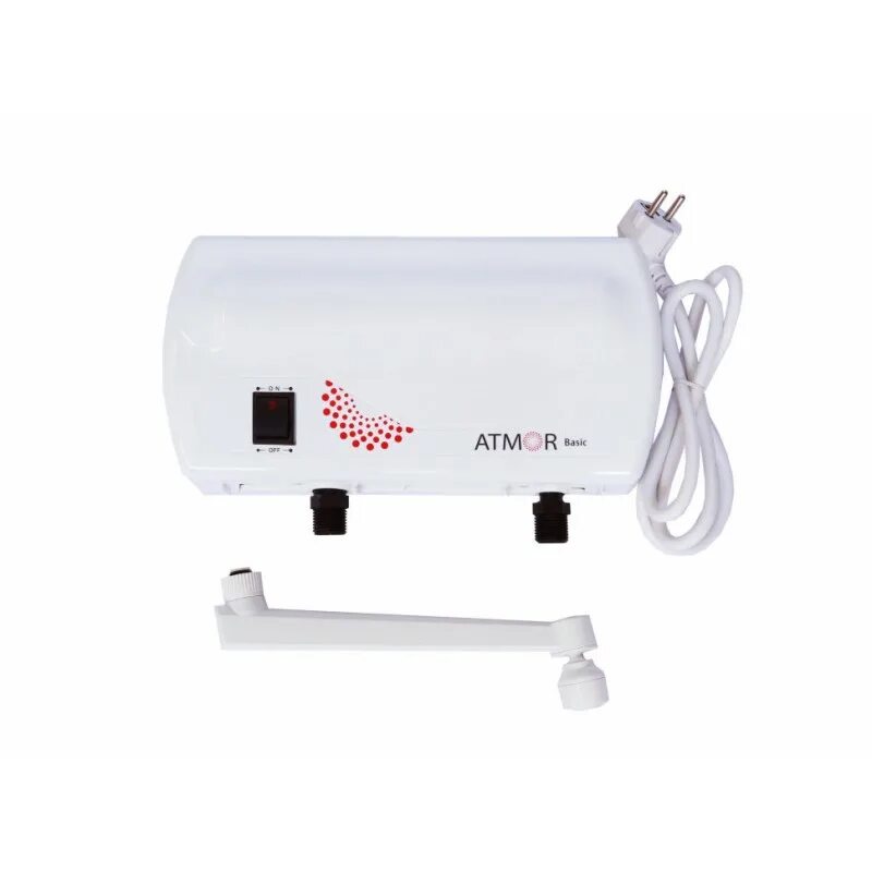 Проточный электрический водонагреватель Atmor Basic + 3.5 KW Shower (3520067). Проточный водонагреватель Atmor 3.5. Водонагреватели Atmor Basic 3.5 KW.