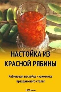 Рецепт красная рябиновая настойка