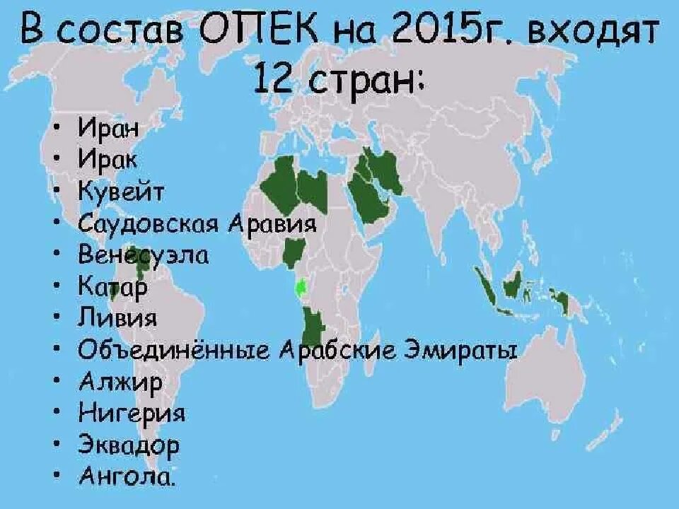 Какие страны входят все. Какие страны входят в состав ОПЕК?. Страны входящие в состав ОПЕК на карте. Страны входящие в ОПЕК контурная карта.