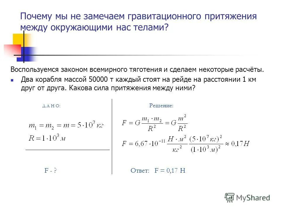 Как изменится сила тяготения между телами