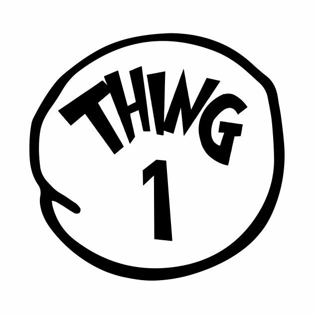 Thing shop. Thing 1. The thing логотип. Thing 1 and thing 2. The one thing.