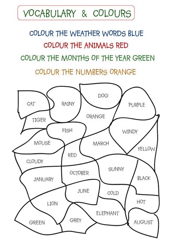 Colour the answers. Цвета на английском для детей. Английский для детей задания. Задания на английском языке для детей. Увлекательные задания английский.