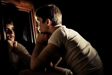 I looked at in the mirror