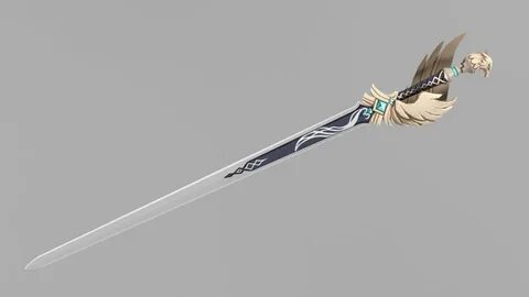 favonius sword - genshin impact Modelados 3D in Otros 3DExport.