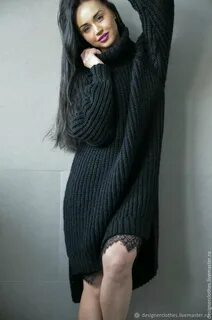 Вязанном черном