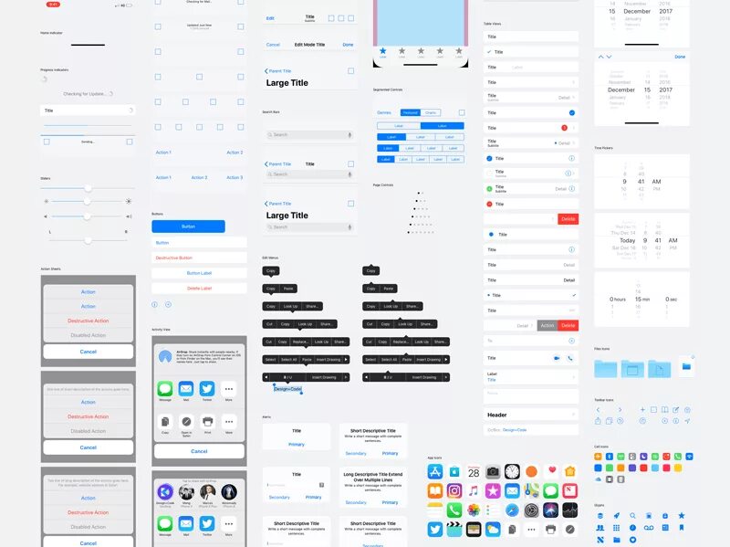 Ios ui kit. Iphone ui kit. интерфейс ui kit apple. ui элементы ios.