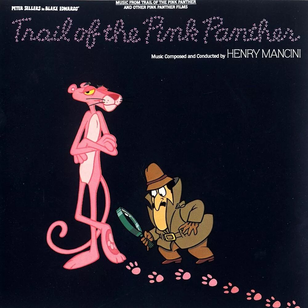 Henry mancini the pink panther. Henry Mancini -the Pink Panther (Original)1963 альбом. Киноплакат розовая пантера. Розовая пантера следы.