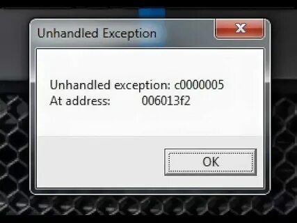 Exception caught during firing event