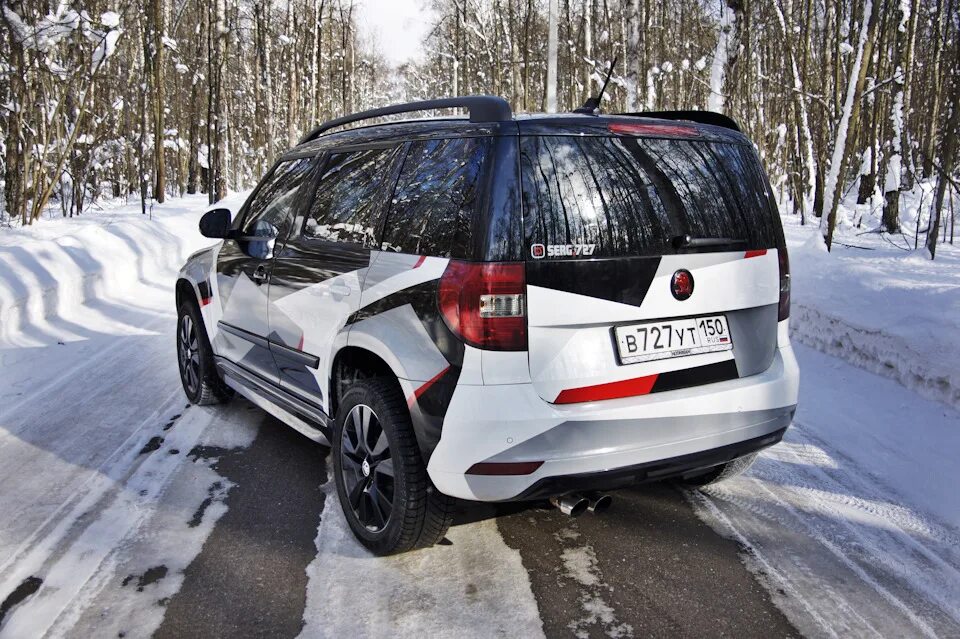 Оклейка в камуфляж и фотосет - Skoda Yeti, 1,8 л, 2017 года стайлинг DRIVE2