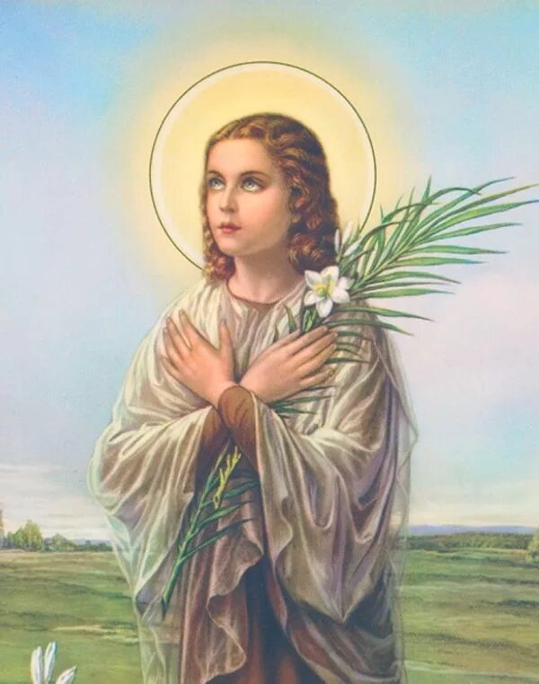 St maria. Святая.Maria Goretti. Икона Святая.Maria Goretti.