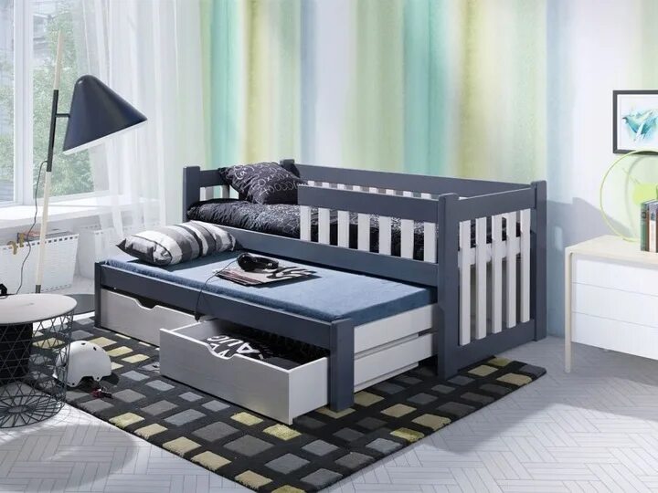 Детские кровать можно. Детская кровать Filip Single Graphite. Кровать детская серая. Бортики для кровати. Детская кровать с бортиком.