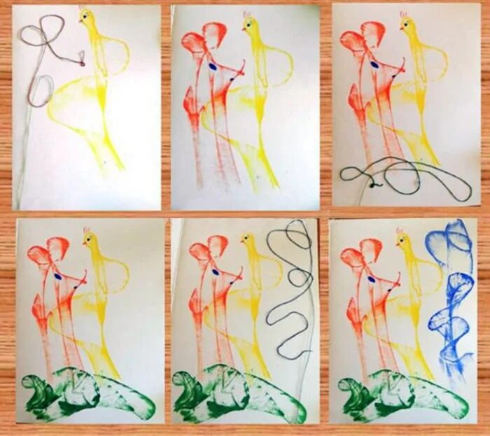 Рисовать нитками. Ниткография для дошкольников техника рисования. Рисование нитками и красками. Нитки рисунок. Необычное рисование для детей.