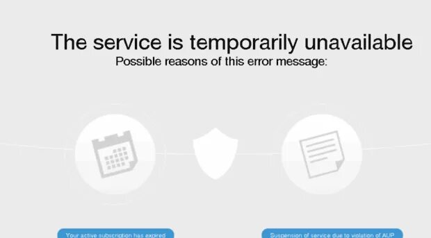 Temporarily unavailable. The service is unavailable.. The subscriber is temporarily unavailable. Service is temporarily busy. Resource temporarily unavailable