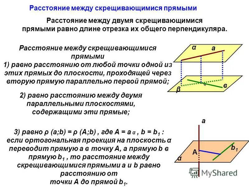 Расстояние между параллельными плоскостями метод координат. Построение расстояния между скрещивающимися прямыми. Расстояние между скрещивающимися прямыми. Расстояние между скрещивающимися прямыми задачи. Расстояние между скрещивающимися прямым.