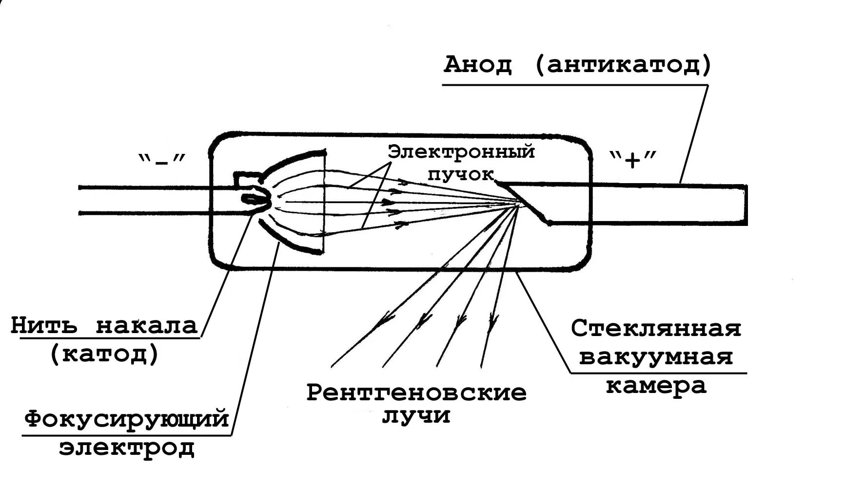 Какое напряжение на рентгеновской трубке