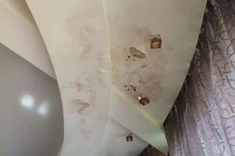Ремонт потолка после затопления