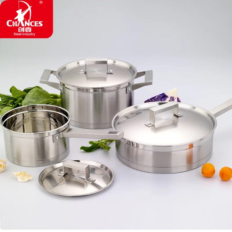 набор для пикника stainless steel. кастрюля wmf function 4 0761246380 5,7 л. посуда из медицинской стали. немецкая посуда из нержавейки. кастрюли 6пр peterhof ph-1546g.