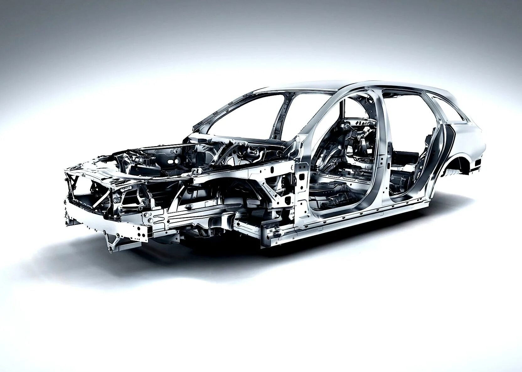 Что такое кузов. Mercedes s 350 несущий кузов. алюминиевый кузов мерседес. кузова c class. автомобиль без кузова.