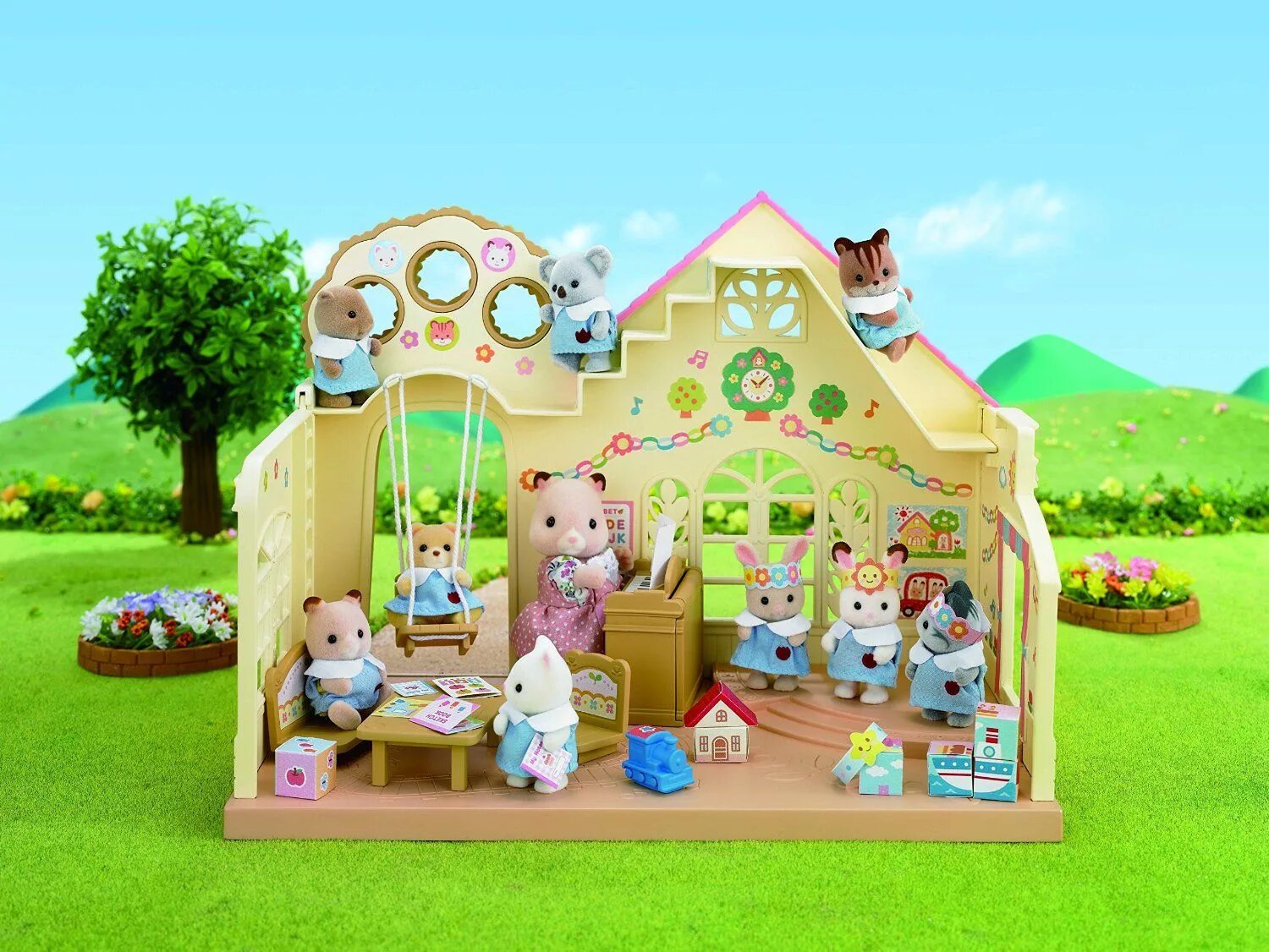 Фэмили. Игровой набор Sylvanian Families Лесной детский сад 3587. Sylvanian Families Лесной детский сад. Набор Лесной детский сад Sylvanian Families. Наборы Сильвания Фэмили детский сад.