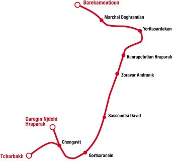 Карта метро еревана