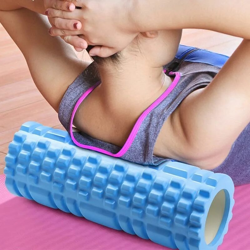 Массажная гимнастика. Массажный ролик для йоги и фитнеса Foam massage Roller. МФР роллер для спины. Роллер массажёр МФР. Массажный ролл balanced body Blue Roller.