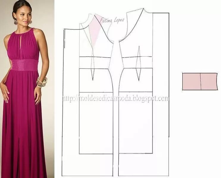 Patrones Y Moldes De Vestidos - Mi Mundo De Moda - Cursos De Costura 360 Molde v