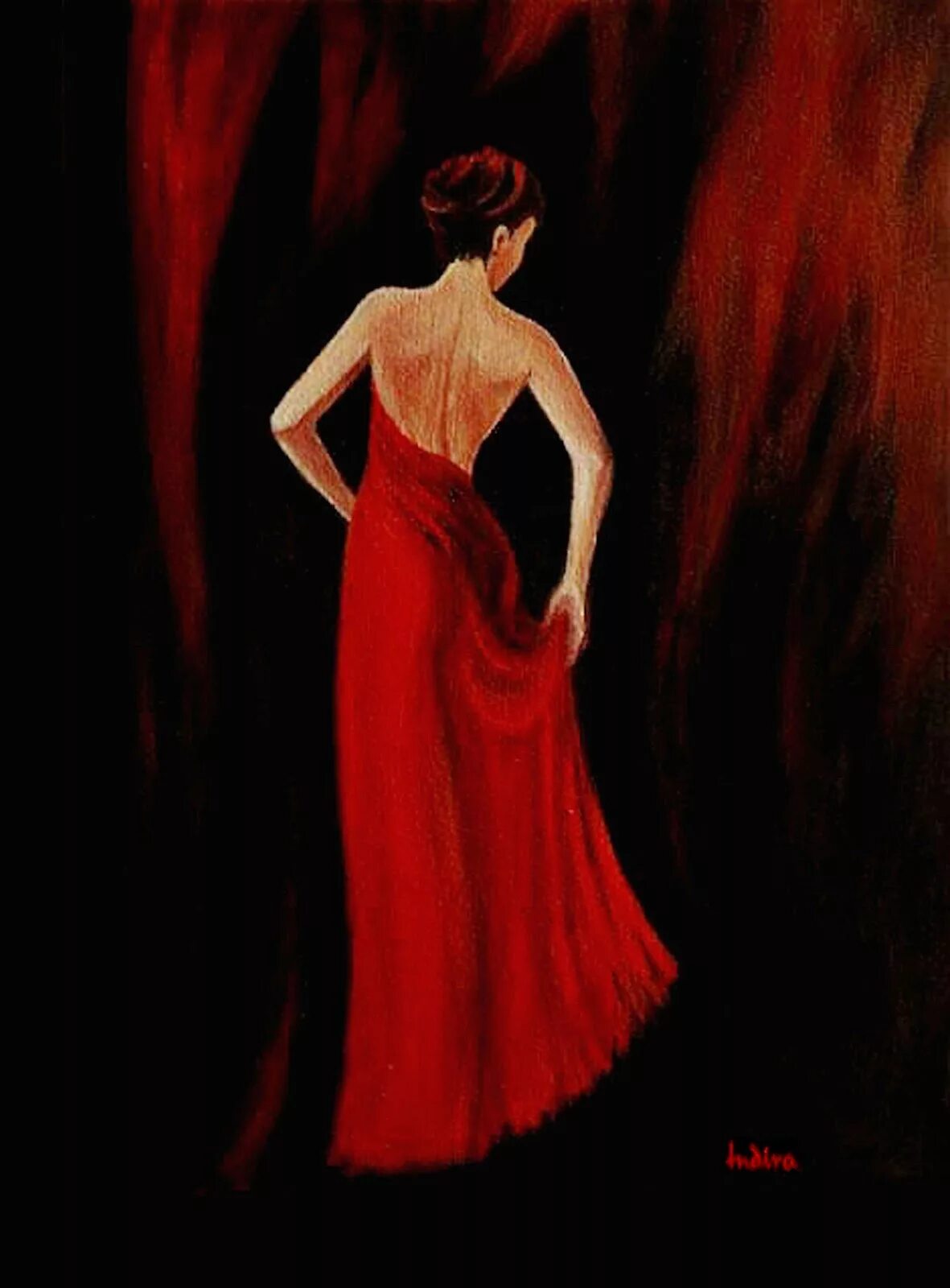 Леди ин ред. Девушка в черном платье живопись. Lady in Red картина. Леди ин ред образ. Леди энд ред