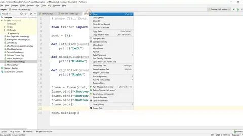 События python