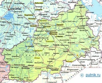 Тверь граничит с какими областями