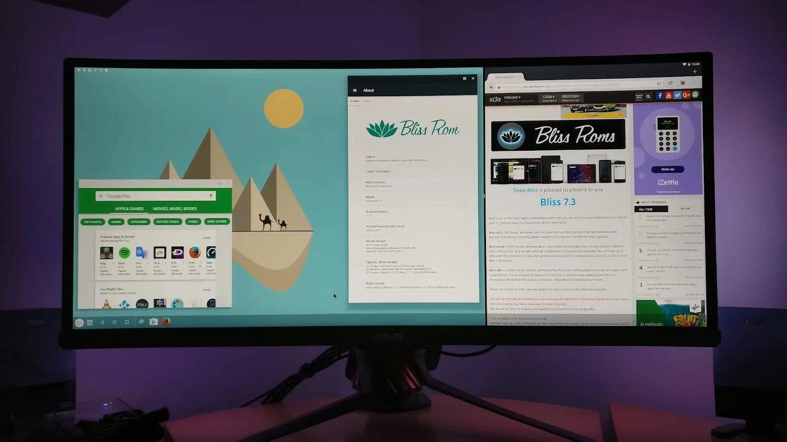 Internal display