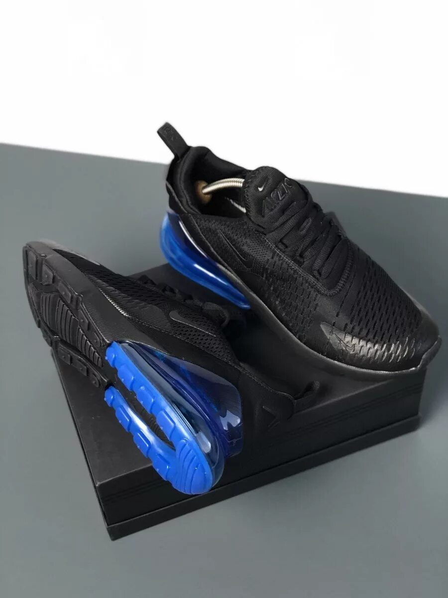 Черно синие найки. Nike Air Max 270. Nike Air Max 270 Blue. Кроссовки Nike Air 270. Кроссовки найк АИР Макс 270 черные.