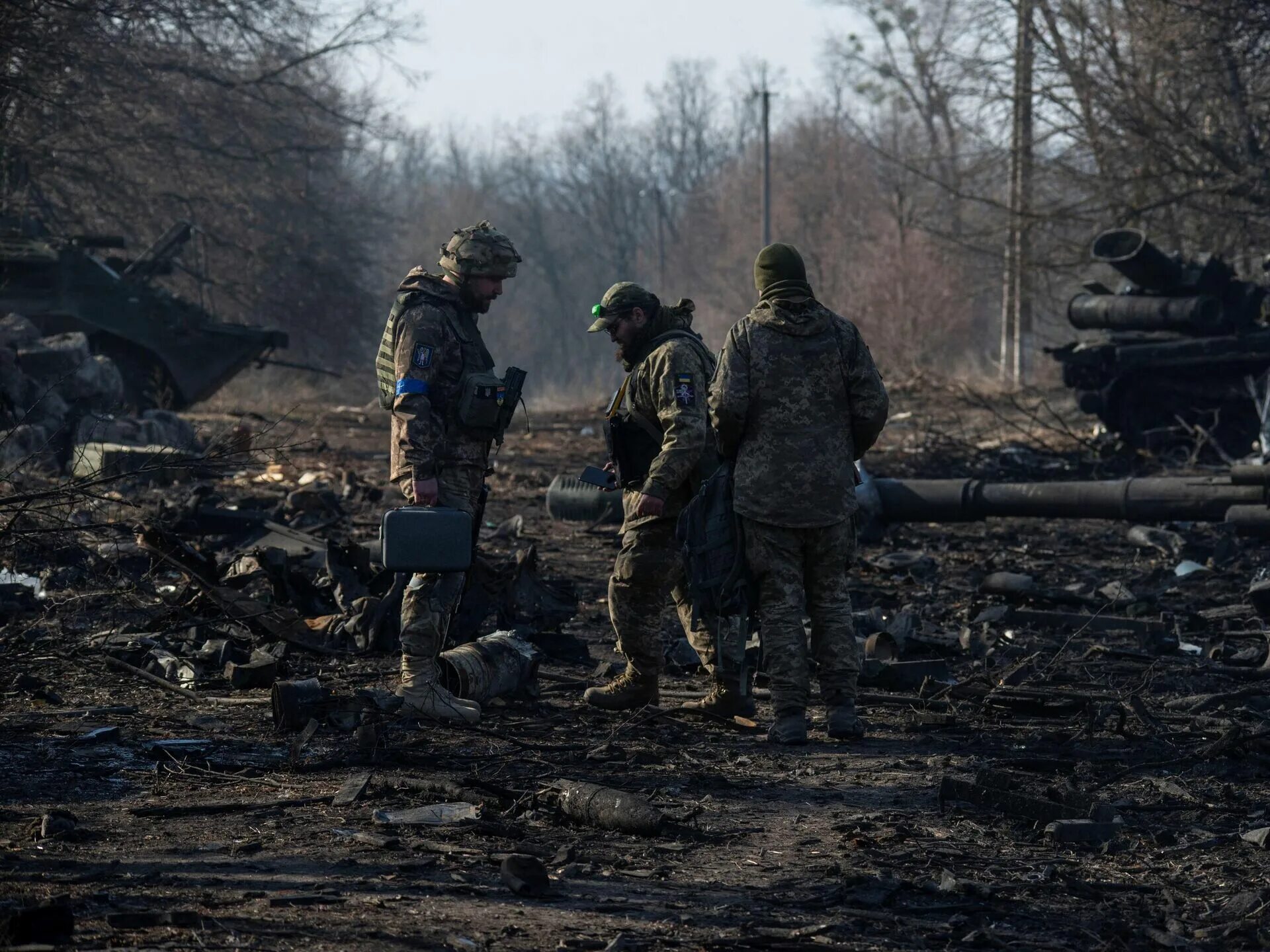 Военные действия на Украине.