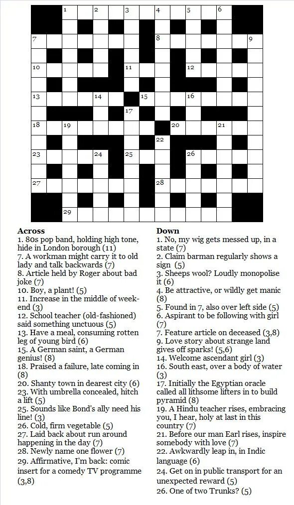 Сладкая фига кроссворд ответ. Сканворд по номерам. Cryptic crossword. Кукуруза кроссворд. Кроссворд на тему десерты.