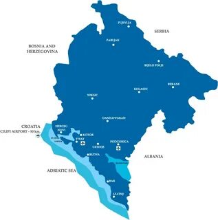 Карта черногории