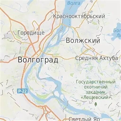 Карта городищенского района волгоградской