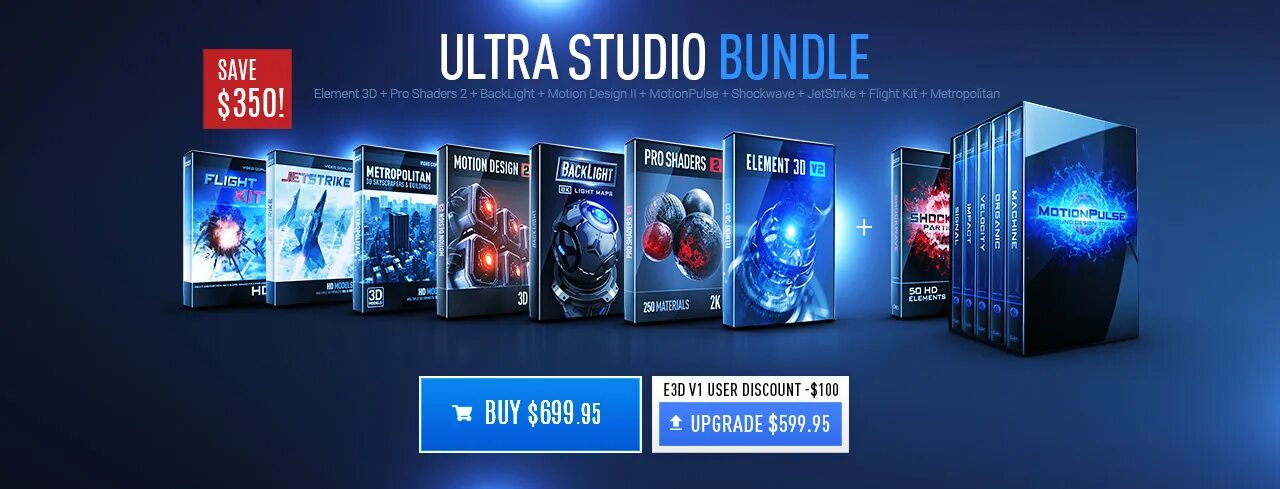 Element 3d pack. Element 3d box. backlight element 3d. video copilot - motion design v2 hight-tech &amp; industrial каталог. pro shaders.