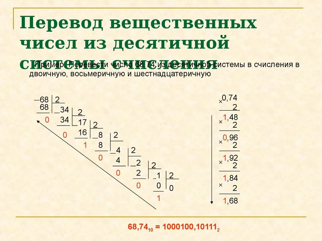 Переведите числа из десятичной системы в двоичную восьмеричную. Перевести из десятичной системы счисления в двоичную 45 в десятичной. Из двоичной в десятичную систему счисления. Как перевести из двоичной в десятичную.