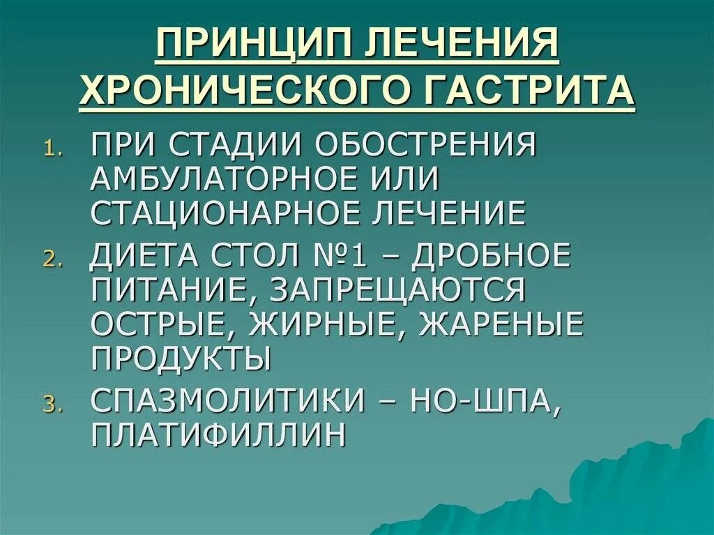 Весеннее обострение гастрита. Схема лечения гастрита у взрослых при обострении.