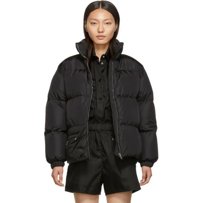 Prada Belt Puffer Jacket. Prada 290675 пуховик. Пуховик Прада Winter Coat. Prada куртка женская черная. Пуховик цум