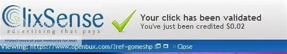 To have a click