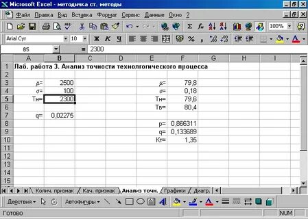 Заданы техническими условиями