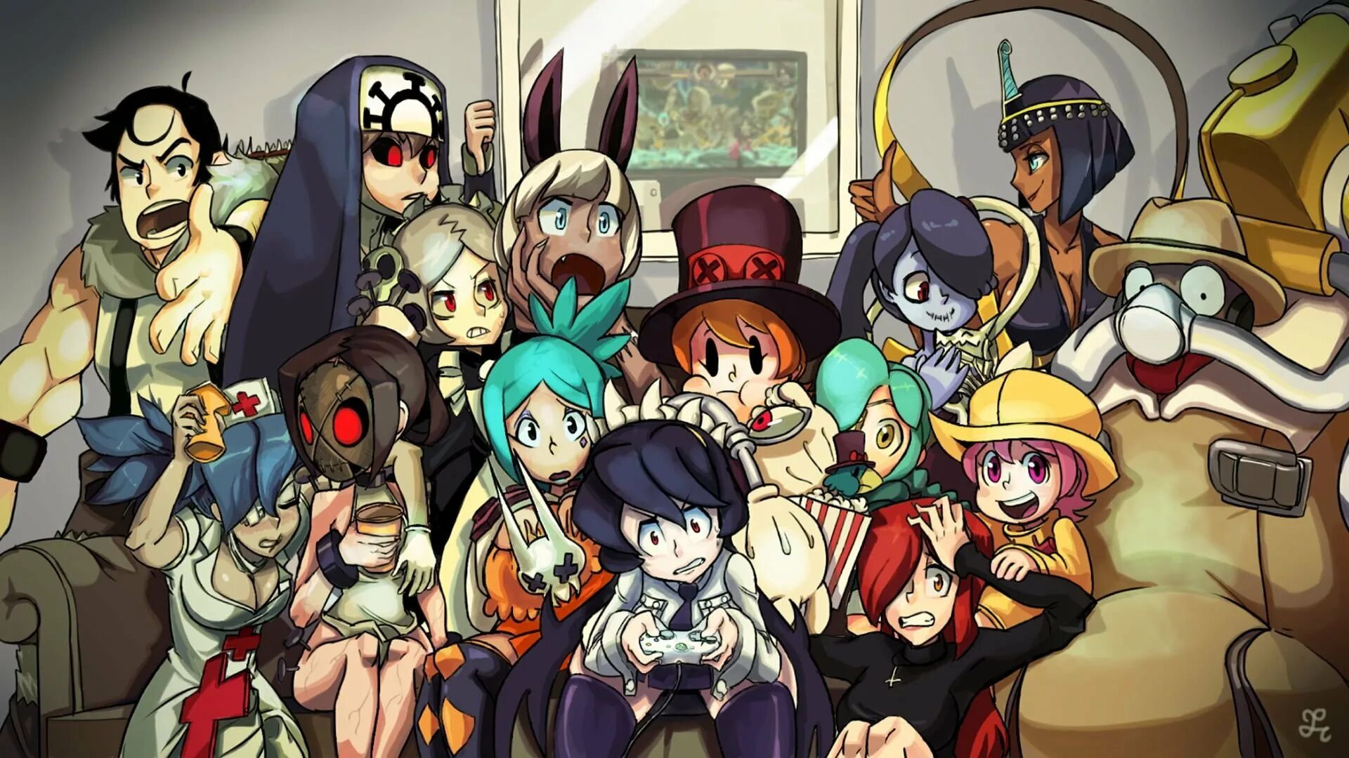 Скулгерлз игра. Скуллгерлс. Скилл герлз. Валери валентайн skullgirls. Мари из skullgirls.