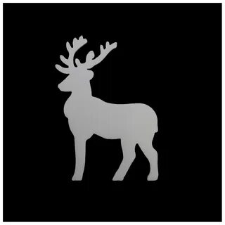 Набор заготовок для творчества Bovelacci S. R. U "Олень", цвет: белый, 15 х 0,3 