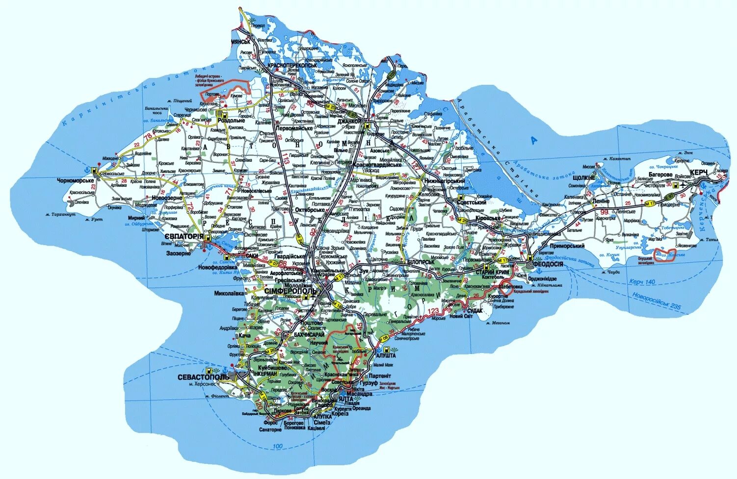 Крым подробная карта дорог. Карта автомобильный дорог Крымского полуострова. Карта Крыма подробная автомобильная. Полуостров Крым автодороги на карте. Атлас автомобильных дорог Крыма 2021.