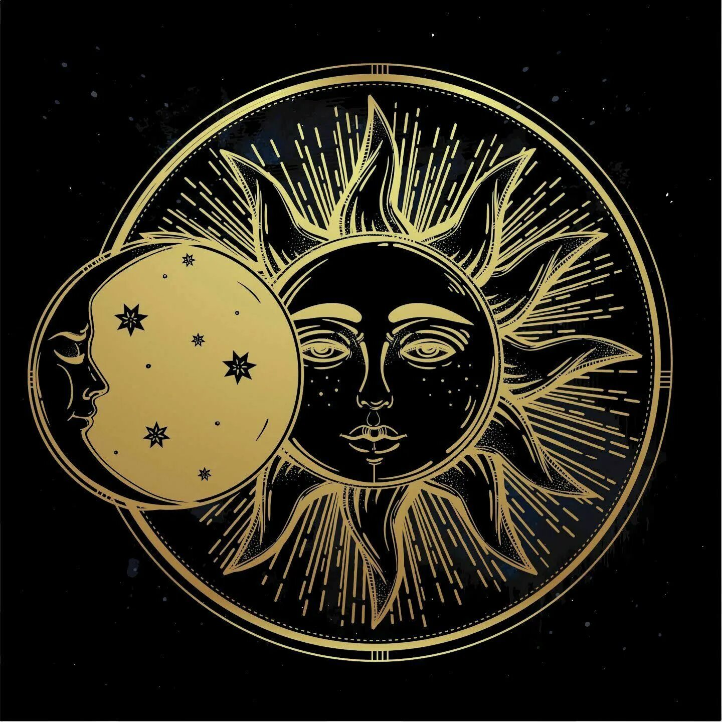 The sun the moon the stars. Солнце и Луна. Символ солнца и Луны. Стилизованное изображение солнца. Солнце и месяц арт.